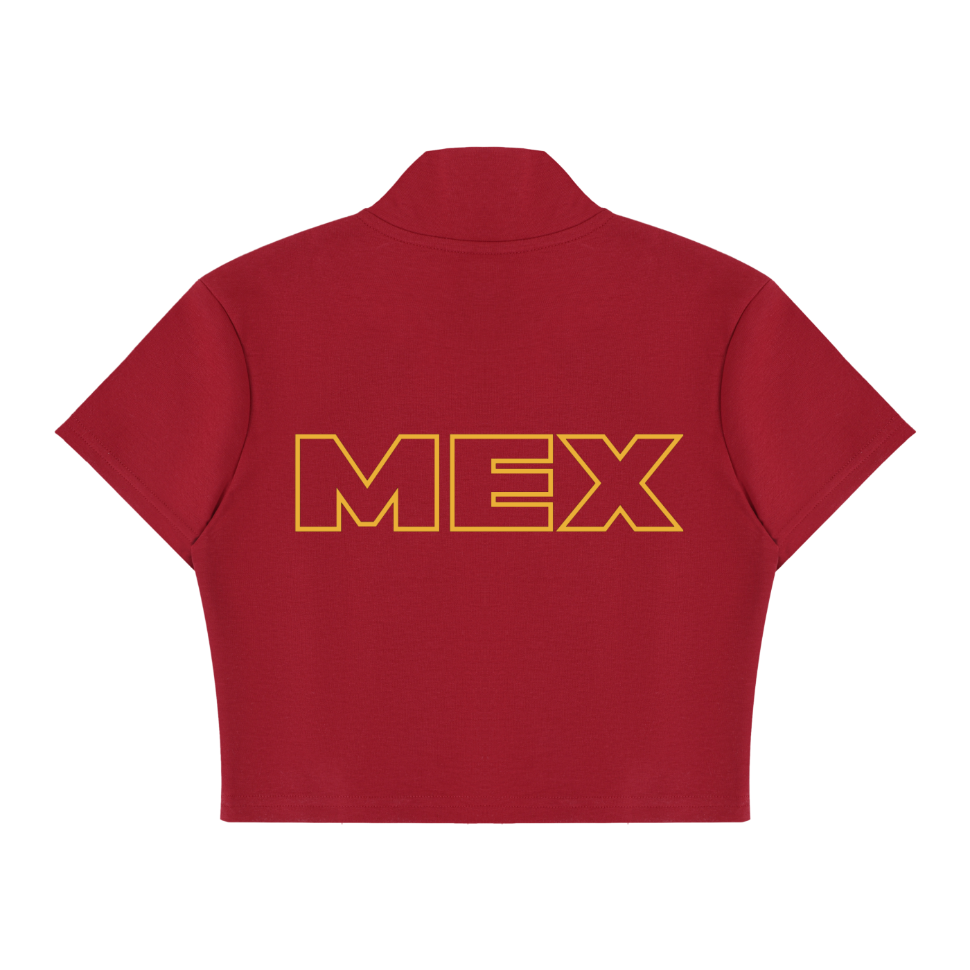 “MEX World Cup” Women's Cropped Full Zip Short Sleeve T-Shirt